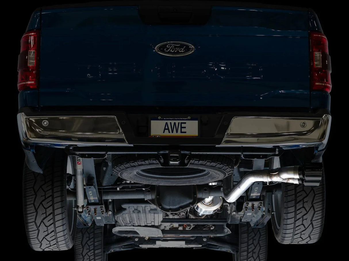 AWE 0FG Dual Side Exit Exhaust - Ford F-150 Regular Cab