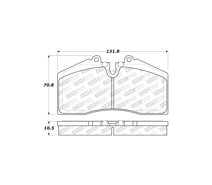 Stoptech Replacement Brake Pads (ST-40 / STR-40)
