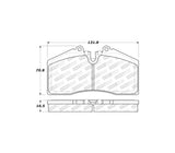 Stoptech Replacement Brake Pads (ST-40 / STR-40)