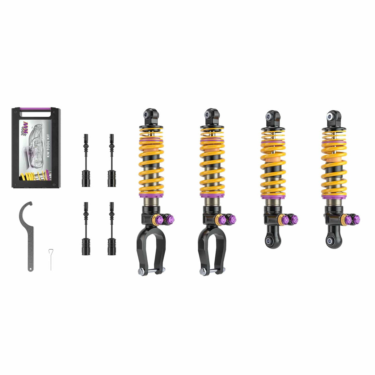 KW Suspensions KW V5 Coilover Kit - Lamborghini Huracan w/ noselift, w/ elec. dampers