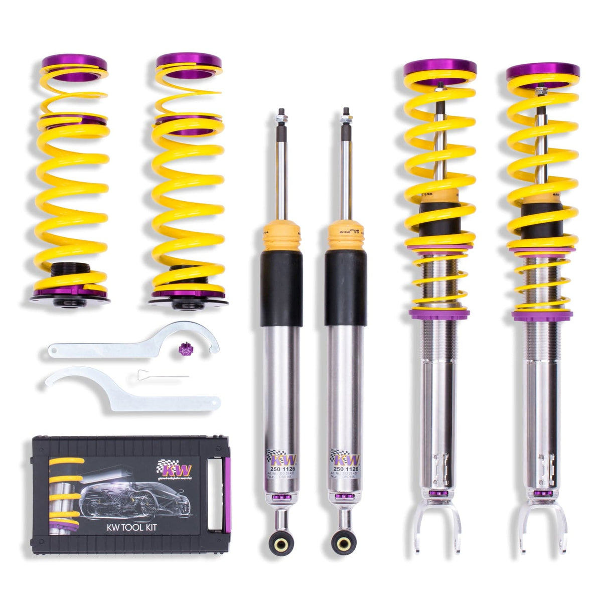KW V3 Coilover Kit - Mercedes C Class (W205) Sedan, Coupe; RWD