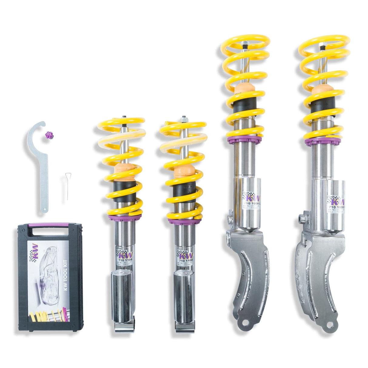 KW Suspensions KW V3 Coilover Kit - Porsche Cayenne (9PA) incl. Cayenne S, without PASM; Audi Q7 (4L); All Models, All Engines