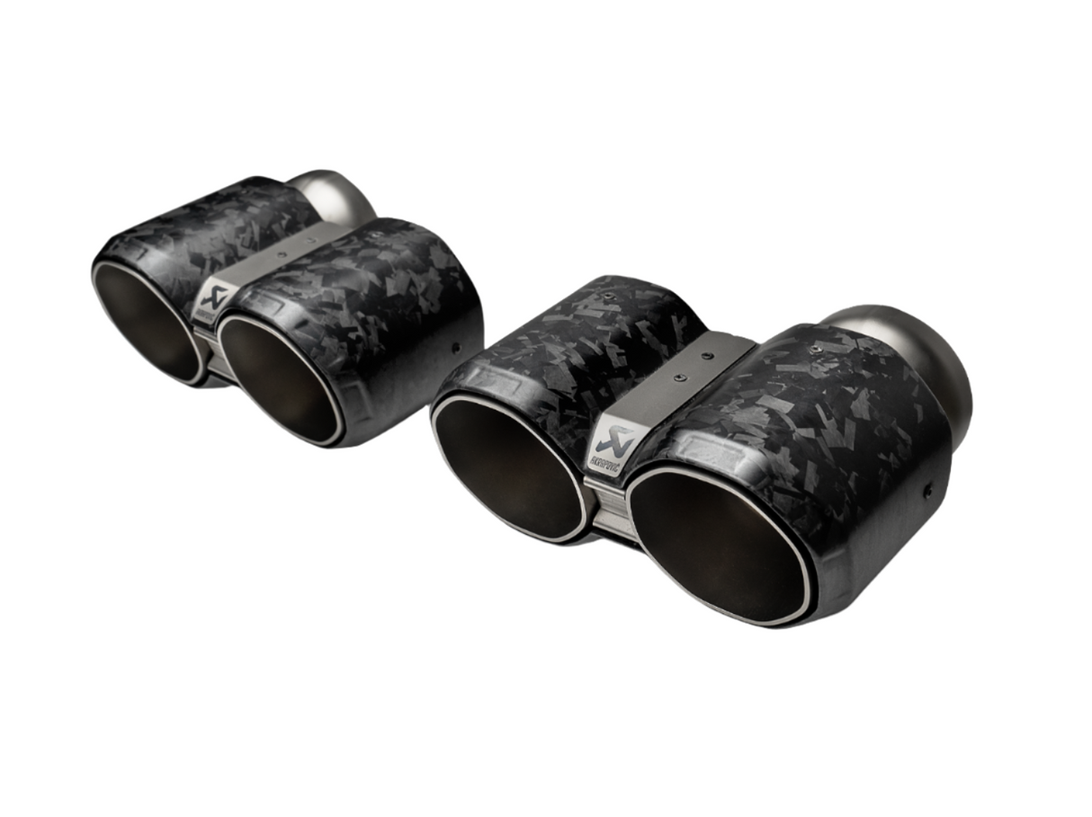 Akrapovic Octagonal Chopped Carbon Tail Pipe Set - BMW / G8X / M2 / M3 / M4