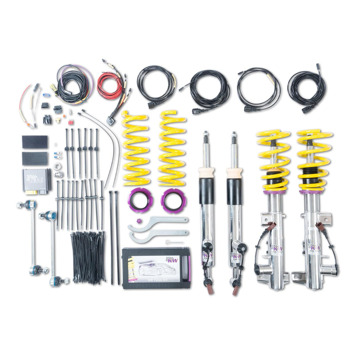 KW Suspensions KW DDC ECU Coilover Kit - 08+ C-Class C63 AMG (W204, 204AMG) Sedan