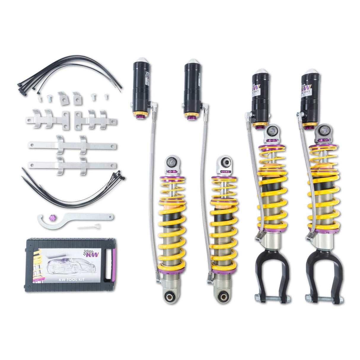 KW Suspensions KW V4 Coilover Kit - Audi R8 (4S) Coupe, Spyder, without Magnetic Ride