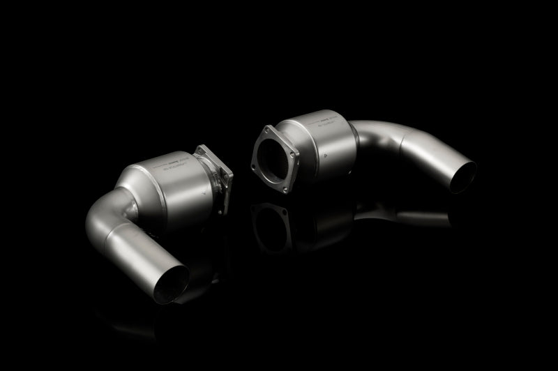 Akrapovic Porsche 911 Turbo/Turbo S (997.2) Link Pipe Set w/ Cat (Titanium)