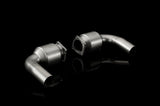 Akrapovic Porsche 911 Turbo/Turbo S (997.2) Link Pipe Set w/ Cat (Titanium)
