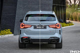 IND Painted Rear Reflector Set (Gloss Black) - BMW / G01 / X3 LCI