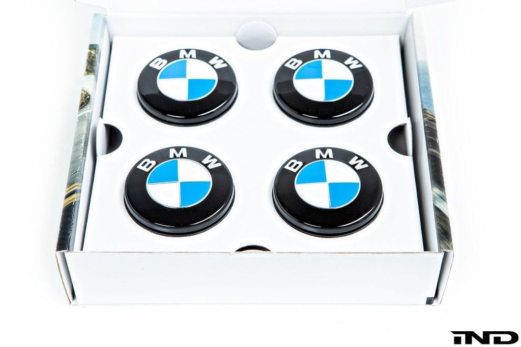 IND Gloss Black Floating Wheel Center Cap Set - 68mm