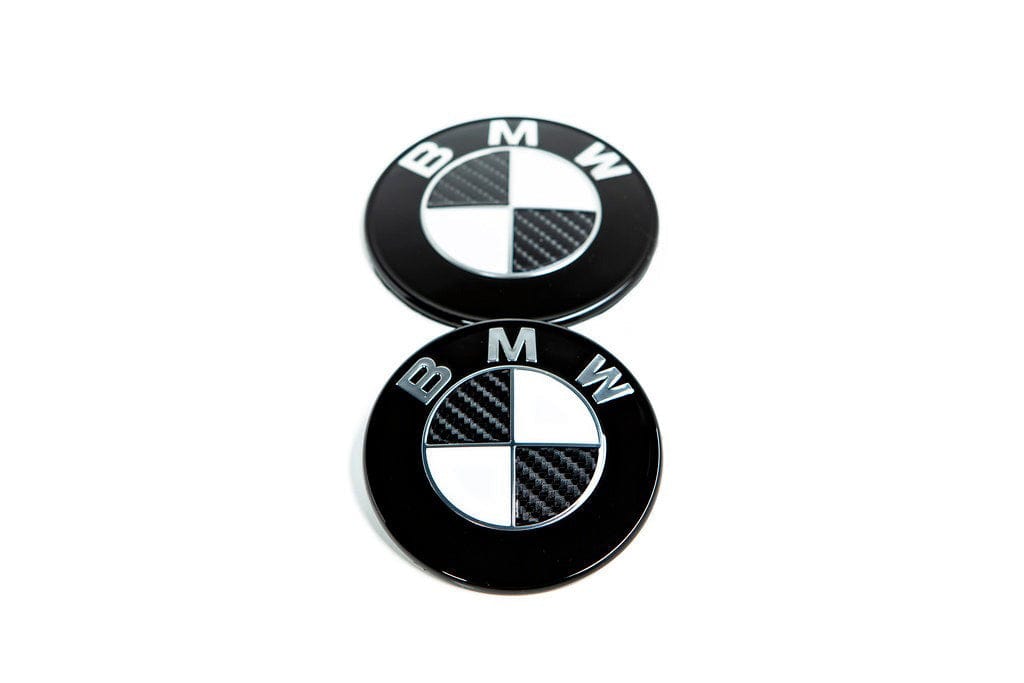 IND Carbon BMW Roundel Set (Hood & Trunk)