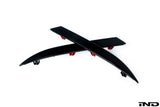 IND Painted Rear Reflector Set (Gloss Black) - BMW G01 X3 LCI M-Sport