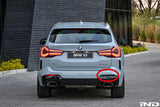 IND Painted Rear Reflector Set (Gloss Black) - BMW G01 X3 LCI M-Sport