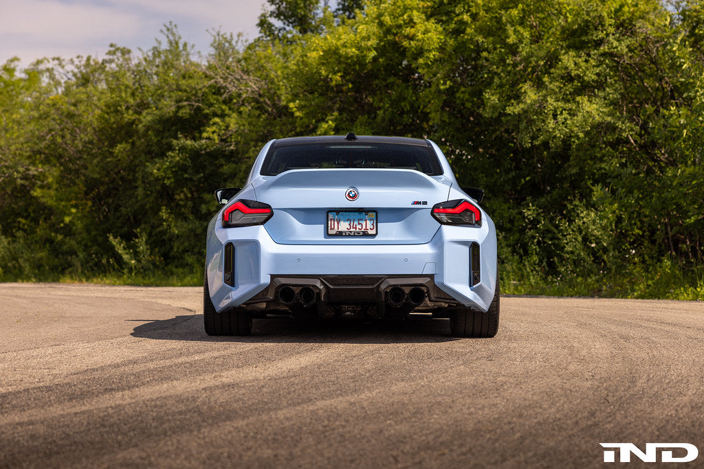 IND Painted Rear Reflector Set (Gloss Black) - BMW G87 M2