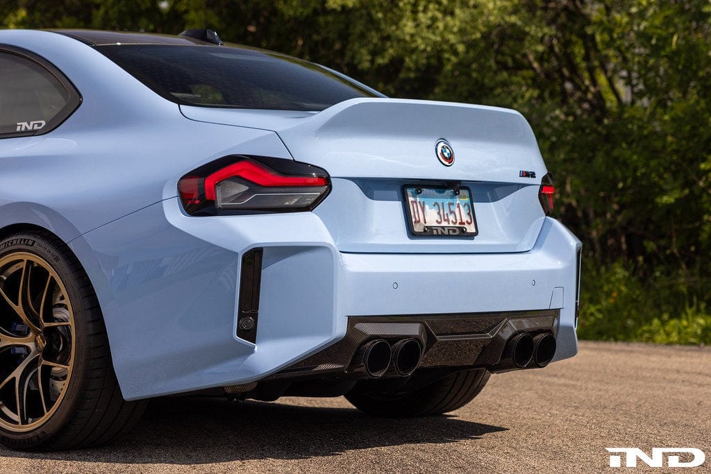 IND Painted Rear Reflector Set (Gloss Black) - BMW / G87 / M2