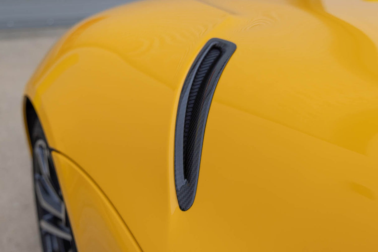 Dinan Side Hood Vent Covers (Carbon Fiber) - Toyota / A90 / A91 / GR Supra