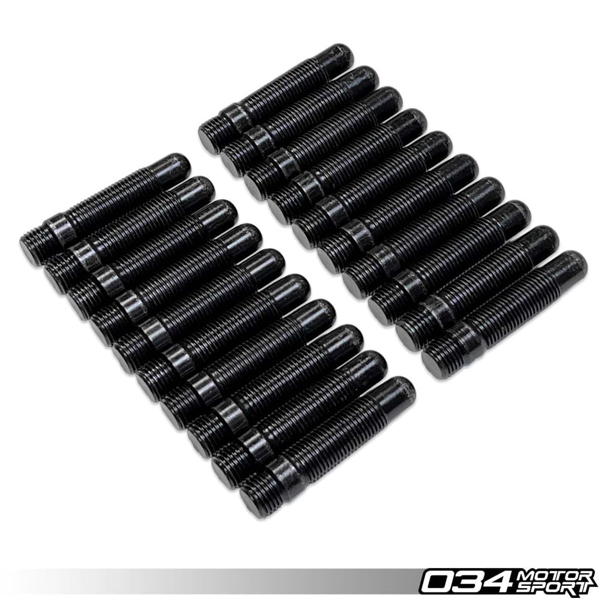 034Motorsport Bullet Nose Stud and Nut Bundles M14x1.5 Pitch (Pack of 20)