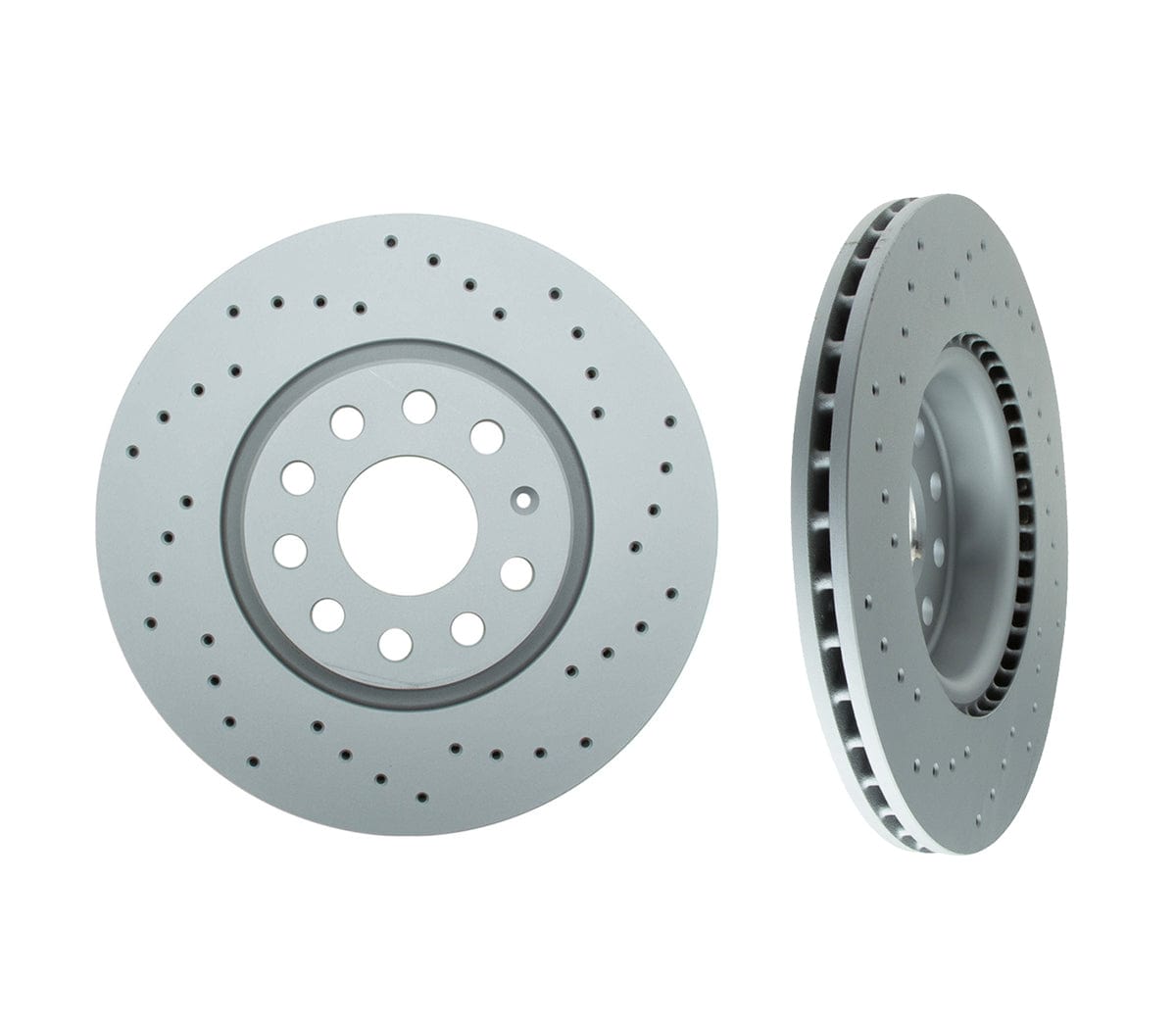 Front Cross Drilled Rotor Set (312x25mm) - VW/Audi / Mk5 / Mk6 / B6 / B7 / CC / TT / & More