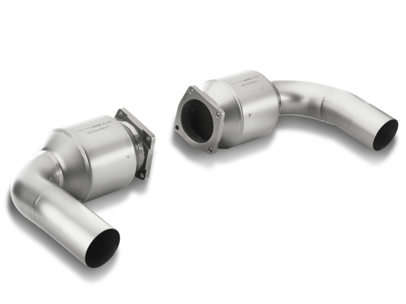 Akrapovic Porsche 911 Turbo/Turbo S (997.2) Link Pipe Set w/ Cat (Titanium)