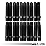 034Motorsport Bullet Nose Stud and Nut Bundles M14x1.5 Pitch (Pack of 20)