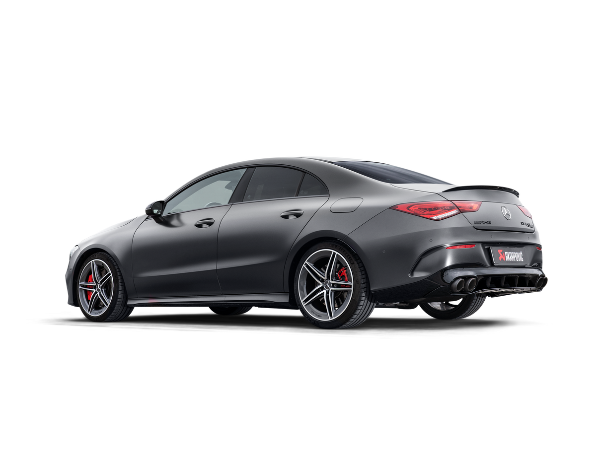 Akrapovic Evolution Line Cat Back (Titanium) w/ Carbon Fiber Tips - Mercedes AMG CLA 45 / 45 S (C118)