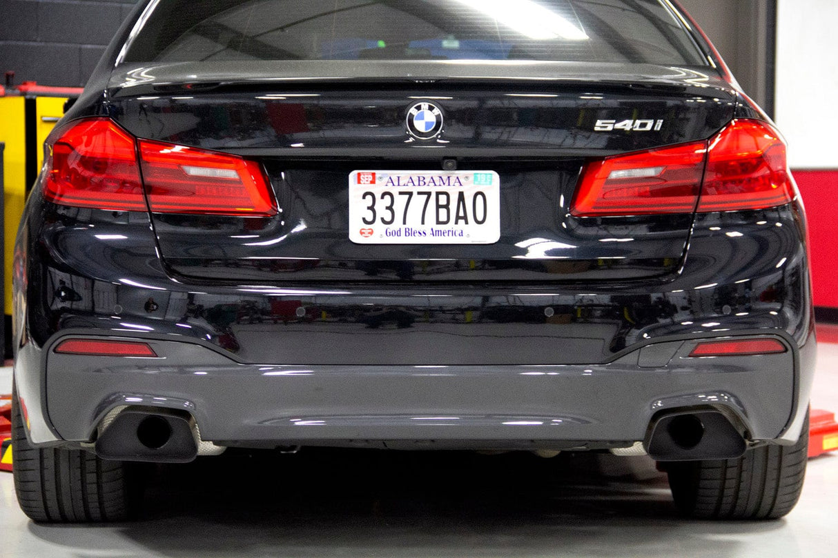 Dinan Free Flow Axle-Back Exhaust (Black Tips) - 2017-2023 BMW 540i