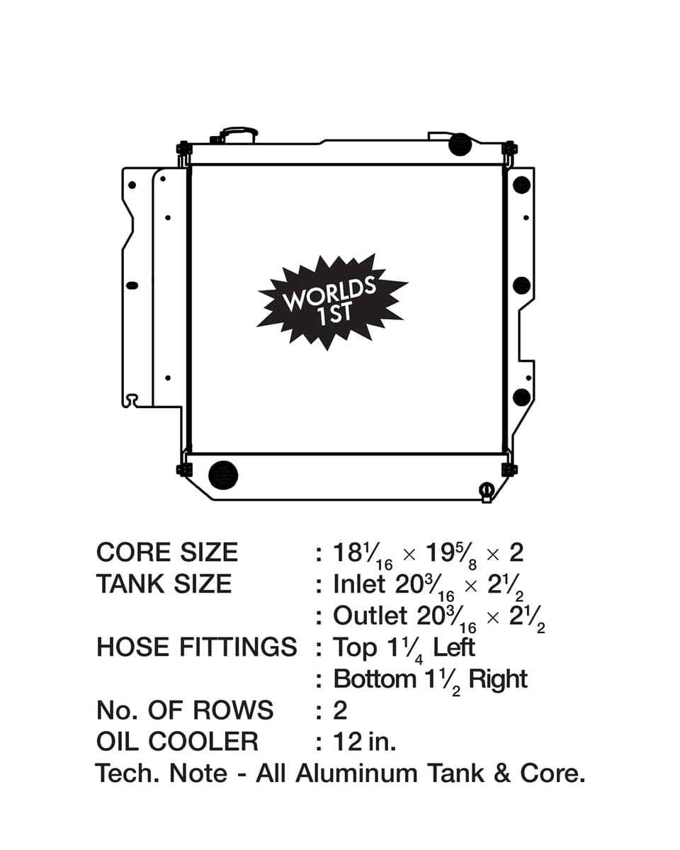 CSF Performance 05-06 Jeep Wrangler Heavy Duty (AT & MT) High-Performance All-Aluminum Radiator