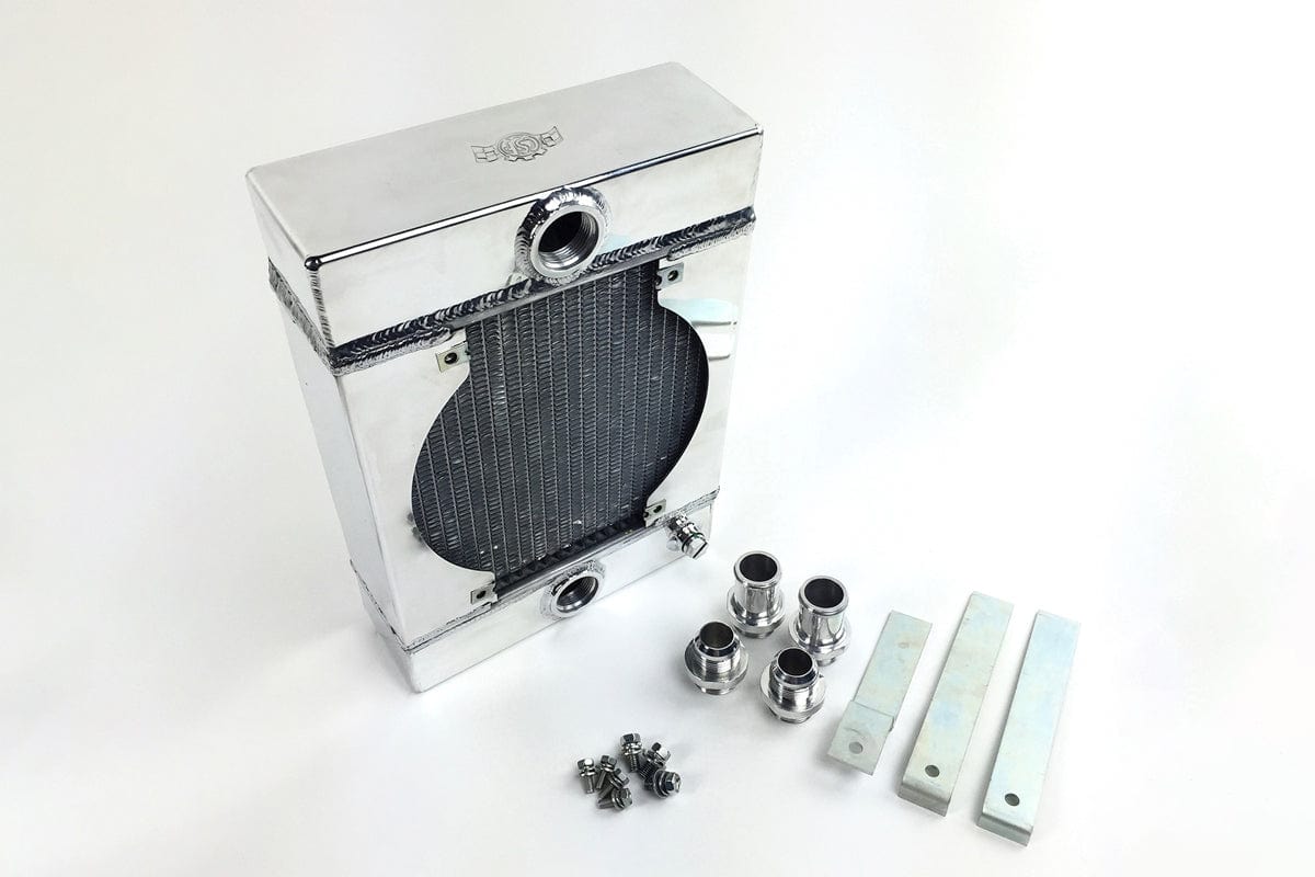 CSF Performance The KING Cooler - Ultimate Drag Race Radiator w/ SPAL Fan & Mounting Kit