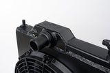 CSF Performance Mitsubishi Evo 4/5/6/7/8/9 Full Size Slim Radiator w/ 12in SPAL Fan - Black