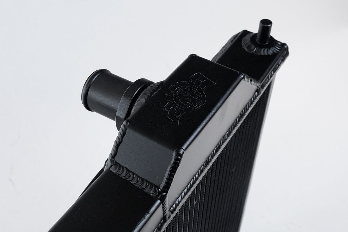 CSF Performance Mitsubishi Evo 4/5/6/7/8/9 Full Size Slim Radiator w/ 12in SPAL Fan - Black
