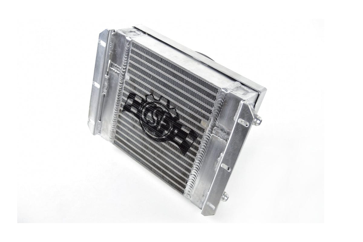CSF Performance 13.8in x 10in Dual Fluid Bar & Plate HD Oil Cooler w/9in SPAL Fan