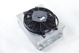 CSF Performance 13.8in x 10in Dual Fluid Bar & Plate HD Oil Cooler w/9in SPAL Fan