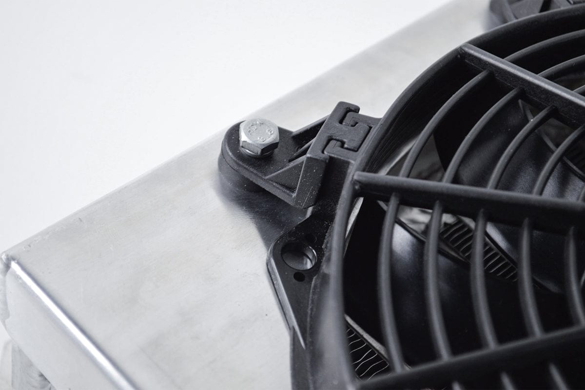 CSF Performance 13.8in x 10in Dual Fluid Bar & Plate HD Oil Cooler w/9in SPAL Fan