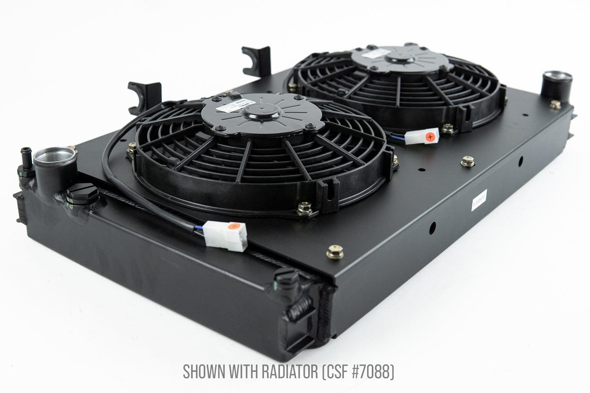 CSF Performance Porsche 944 All-Aluminum Fan Shroud w/ Dual 9-inch SPAL Fan