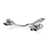 Akrapovic Porsche Panamera Turbo (971) Evolution Line Cat Back (Titanium) w/Carbon Tail Pipe Set