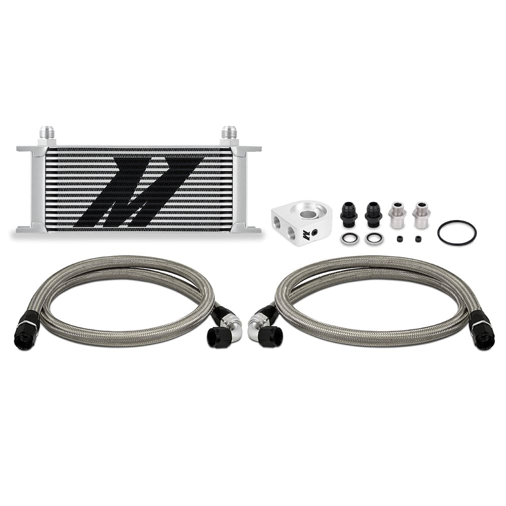 Mishimoto Universal Oil Cooler Kit, 16-Row, Silver