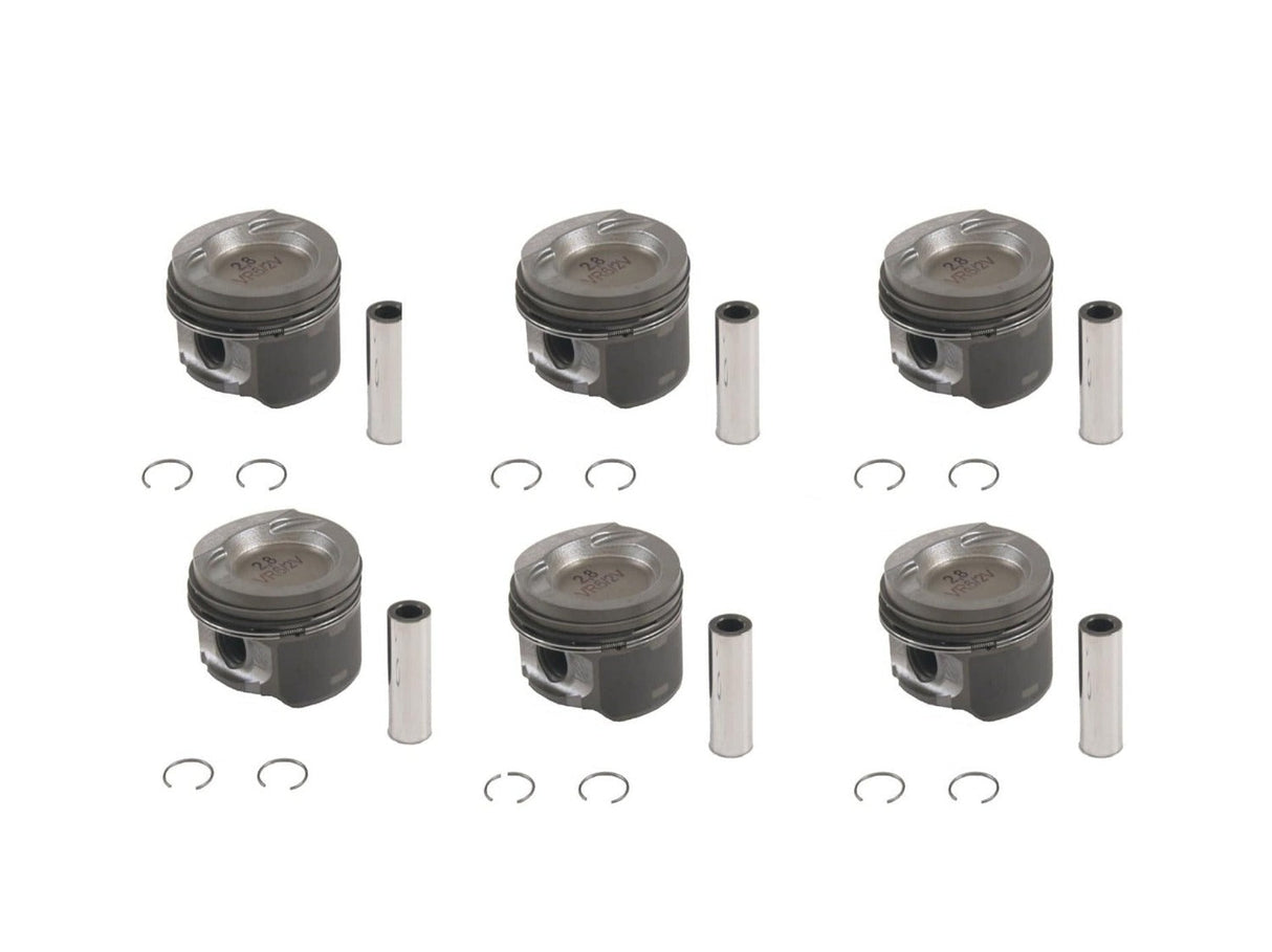 Piston (82mm Oversized - Set of 6) - VW / 12V VR6 / MK3 / Golf / Jetta / B4 Passat / Corrado / Eurovan