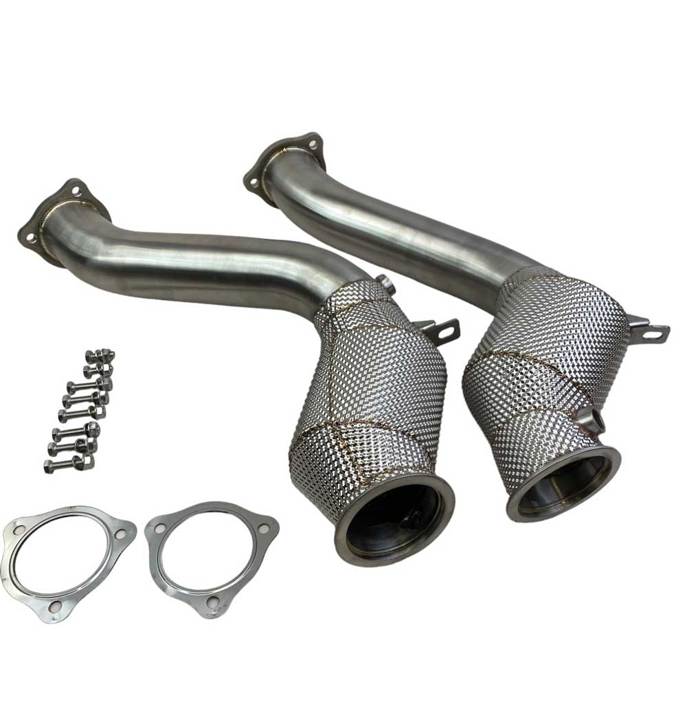 Racing Dynamics Downpipes w/ Sport Cats - Porsche 958.2 Cayenne