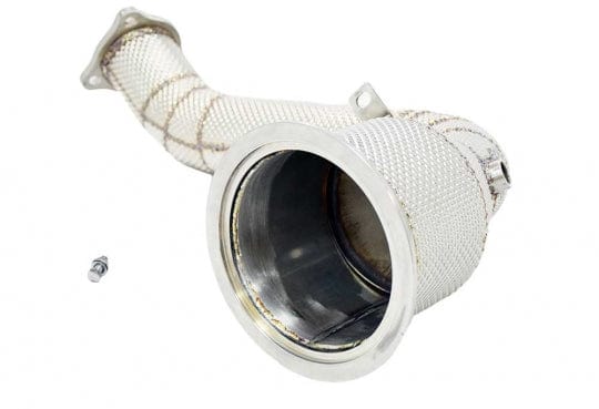 Racing Dynamics Catted Downpipe w/Heat Shield - Porsche / 971.1 / 3.0L / Panamera