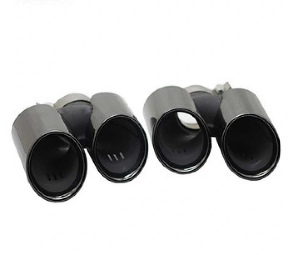 Racing Dynamics Sport Quad Style Tailpipe Tips (Black) - Porsche 991 911 3.6L/3.8L