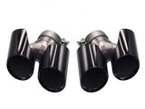 Racing Dynamics Sport Quad Style Tailpipe Tips (Black) - Porsche 991.2 911 3.6L/3.8L