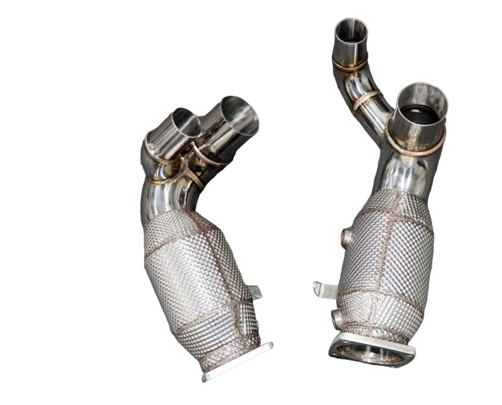 Racing Dynamics Catted By-Pass Pipes w/ Heat Shield - Porsche / 991 / 3.0 (2017-2019)