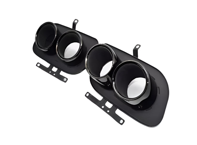 Racing Dynamics Tail Pipe Tips (Black) - Porsche 992 911