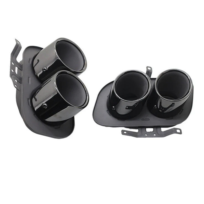 Racing Dynamics Tail Pipe Tips (Black) - Porsche 992 911