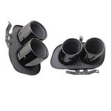 Racing Dynamics Tail Pipe Tips (Black) - Porsche 992 911