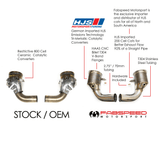 Porsche Fabspeed 992 Carrera Sport Catalytic Converters