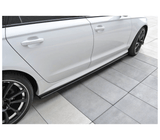 Maxton Design Side Skirts Diffusers Audi 2015+ S6 / 2014+ A6 S-Line C7 Face Lift