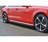 Maxton Design Side Skirts Diffusers Audi 2014-2017 S7 / A7 S-Line C7 Face Lift