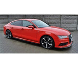 Maxton Design Side Skirts Diffusers Audi 2014-2017 S7 / A7 S-Line C7 Face Lift