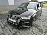 Maxton Design Front Splitter V.2 Audi 2017+ Face Lift S3 / A3 S-Line 8v