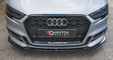 Maxton Design Front Splitter V.3 Audi 2017+ Face Lift S3 / A3 S-Line 8V